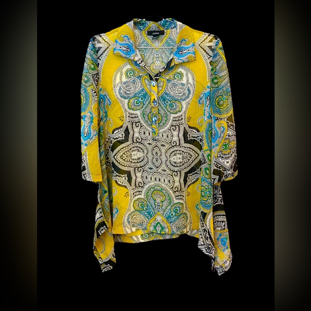 Versatile trapeze paisley tunic Alfani